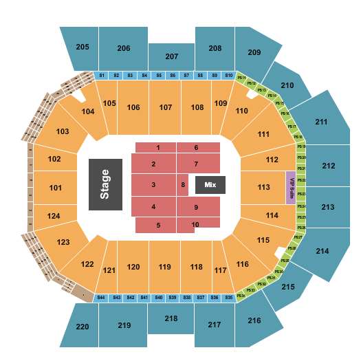 Moody Center ATX iHeartRadio Country Festival Seating Chart